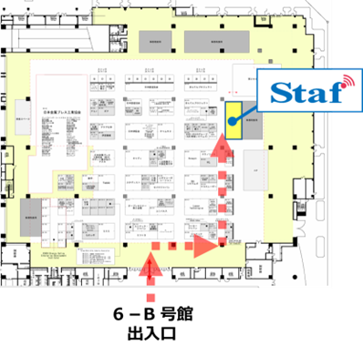 INTERMOLD2026 会場レイアウト図(ブース6B-541)